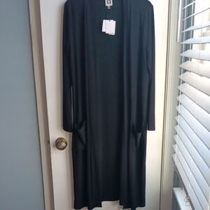 Anne Klein Black Long Jacket